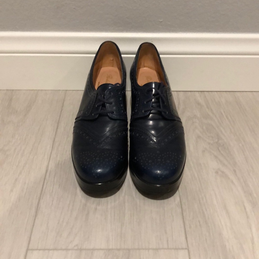 Brand New Robert Clergerie Navy/Black Oxfords